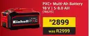Builders Warehouse Einhell PXC + Multi Ah Battery 18V 5-8.0 Ah 784215 offer