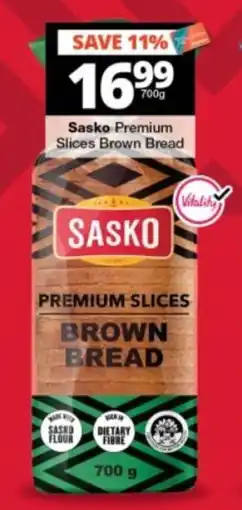 Checkers Sasko Premium Slices Brown Bread offer