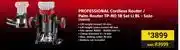 Builders Warehouse Einhell Professional Cordless Router/Palm Router TP-RO 18 Set Li BL Solo 784170 offer