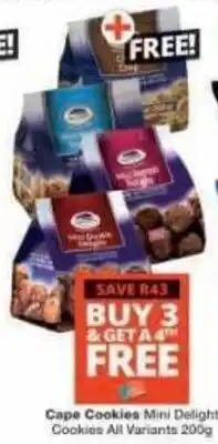 Checkers Hyper Cape Cookies Mini Delight Cookies All Variants offer