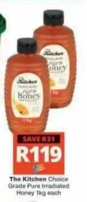Checkers Hyper The Kitchen Choice Grade Pure Irradiated Honey offer