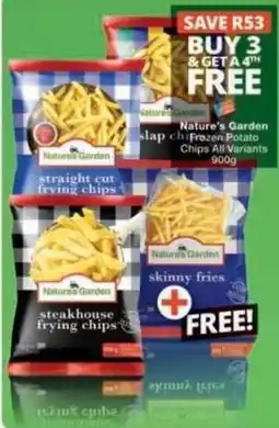 Checkers Hyper Nature's Garden Frozen Potato Chips All Variants offer