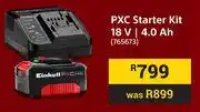Builders Warehouse Einhell PXC Starter Kit 18V 4.0 Ah 765673 offer