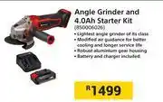 Builders Warehouse Einhell Angle Grinder & 4.0 Ah Starter Kit 850006026 offer