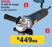 Builders Warehouse Ryobi 850W Angle Grinder G-850 585533 offer