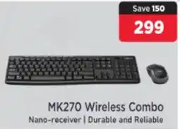 Mitabyte Logitech MK270 Wireless Combo offer