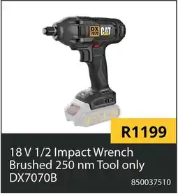Builders Warehouse CAT 18 V 1/2 Impact Wrench offer