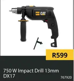 Builders Warehouse CAT DX17 Impact Drill offer