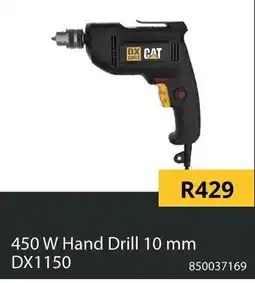 Builders Warehouse CAT 450 W Hand Drill 10 mm offer