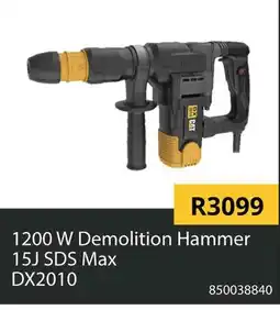 Builders Warehouse 1200 W Demolition Hammer 15J SDS Max DX2010 offer