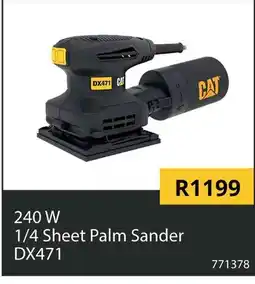 Builders Warehouse CAT 1/4 Sheet Palm Sander DX471 offer