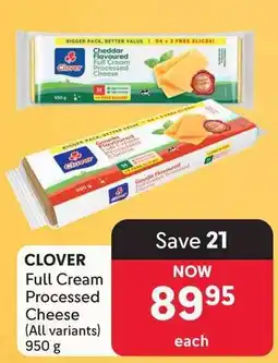 Makro CLOVER Full Cream Processed Cheese offer