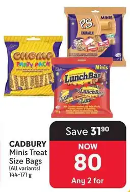 Makro CADBURY Minis Treat Size Bags offer