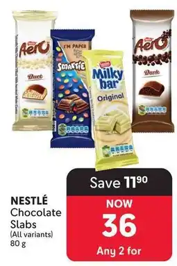 Makro Nestlé Chocolate Slabs offer