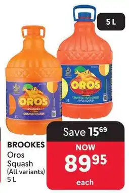 Makro Brookes Oros Squash offer