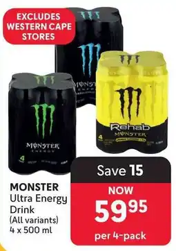 Makro MONSTER Ultra Energy Drink offer