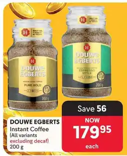 Makro Douwe Egberts Instant Coffee offer
