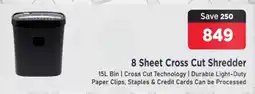 Mitabyte Novaro 8 Sheet Cross Cut Shredder offer