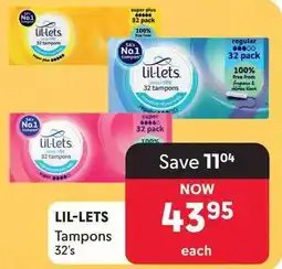 Makro LIL-LETS Tampons offer