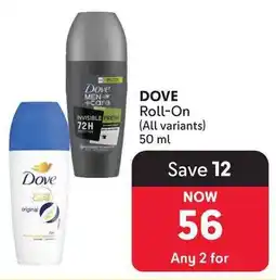Makro Dove Roll-On offer