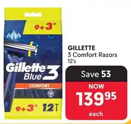 Makro GILLETTE 3 Comfort Razors offer