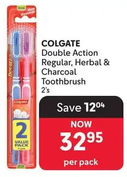 Makro COLGATE Double Action Regular, Herbal & Charcoal Toothbrush offer
