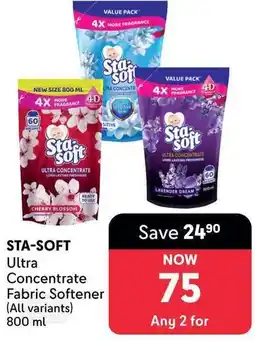 Makro STA-SOFT Ultra Concentrate Fabric Softener offer