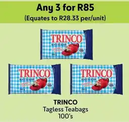 Makro Trinco Tagless Teabags offer