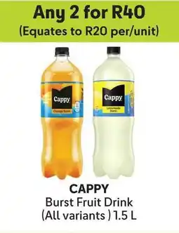 Makro Cappy Burst Fruit Drink offer