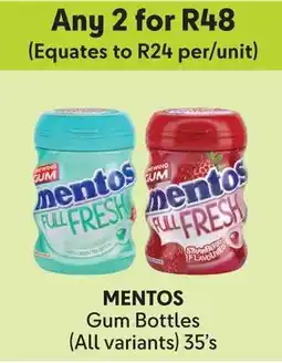 Makro Mentos Gum Bottles offer