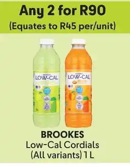 Makro Brookes Low-Cal Cordials offer