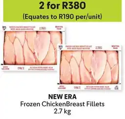 Makro New Era Frozen Chicken Breast Fillets offer