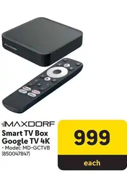 Makro MAXDORF Smart TV Box Google TV 4K offer