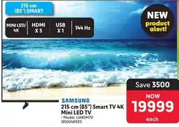 Makro SAMSUNG 215 cm (85") Smart TV 4K Mini LED TV offer