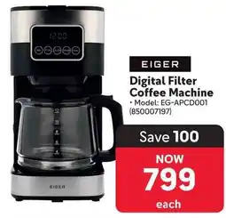 Makro Eiger Digital Filter Coffee Machine offer
