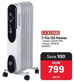 Makro GOLDAIR 7-Fin Oil Heater offer