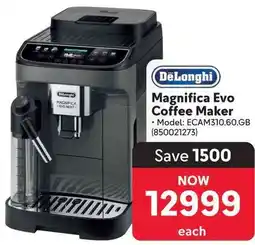 Makro DeLonghi Magnifica Evo Coffee Maker offer