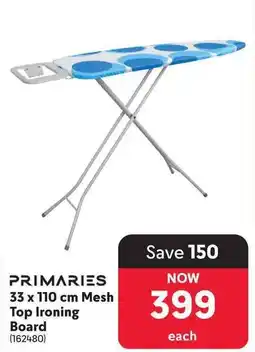 Makro Primaries 33 x 110 cm Mesh Top Ironing Board offer