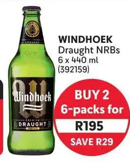 Makro Windhoek Draught NRBs offer