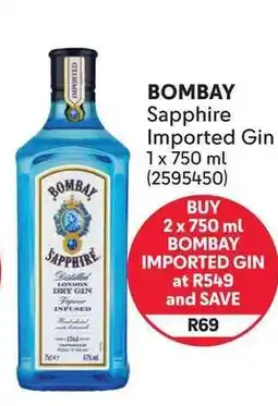 Makro Bombay Sapphire Imported Gin offer