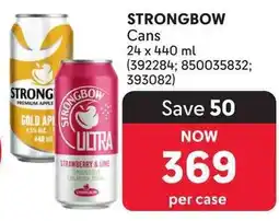 Makro Strongbow Ultra Strawberry & Lime offer