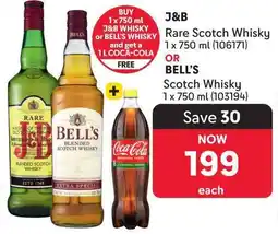 Makro J&B Rare Scotch Whisky or Bell's Scotch Whisky offer