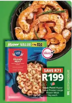 Checkers Cape Point Hyper Value Frozen Large Prawn Meat offer