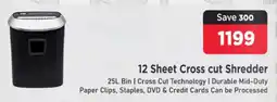 Mitabyte Novaro 12 Sheet Cross Cut Shredder offer