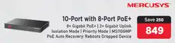 Mitabyte Mercusys 10-Port with 8-Port PoE+ offer