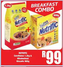 Boxer NUTRIFIC Cornflakes 1.2kg & Wholewheat Biscuits 900g offer