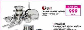 Makro 15-Piece Bekaline Stainless Steel Cookware Set offer