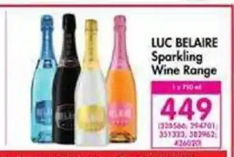 Makro LUC Belaire Sparkling Wine Range offer