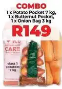 Food Lover's Market Potato pocket, butternut pocket, onion bag offer