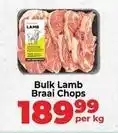 Food Lover's Market Bulk lamb braai chops offer